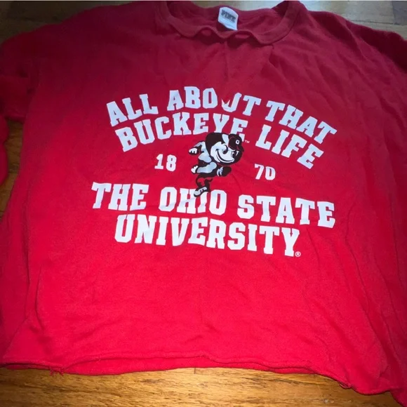 PINK Victoria Secret Cropped Sweatshirt - Picture 3 of 6